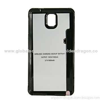 QI Wireless charger and power bank case for Samsung Note3
